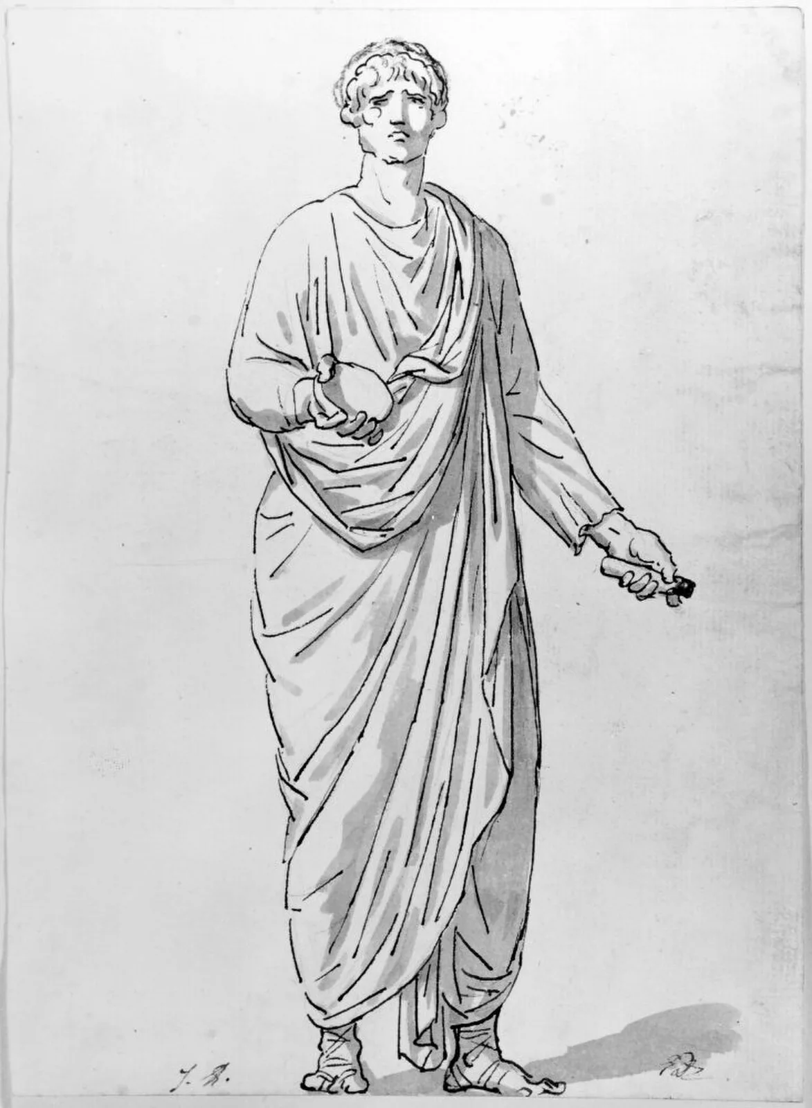 Stående man i toga (No. 3)