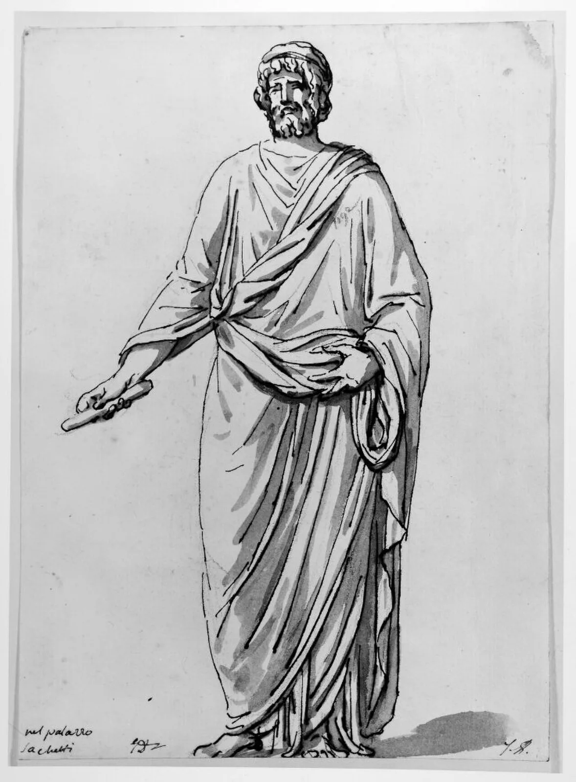 Stående man i toga (No. 6)