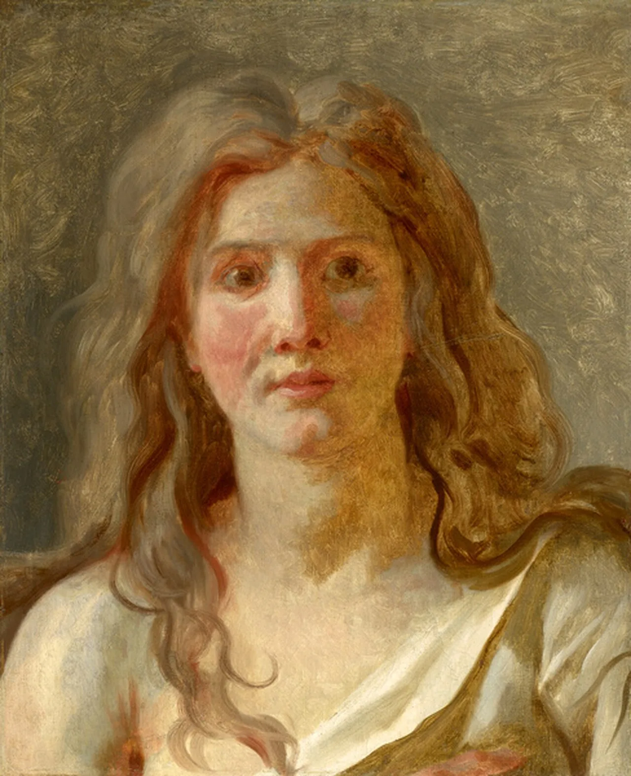 Étude de tête de femme, dite La Folle