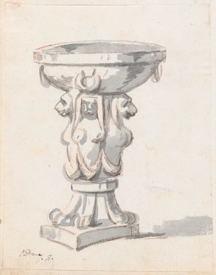 Basin Supported by Sphinxes