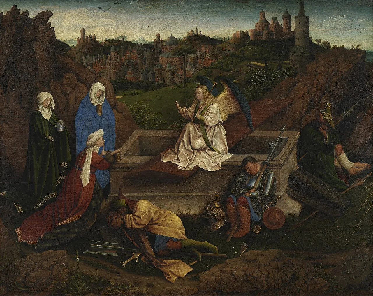 The three Marys at the Tomb