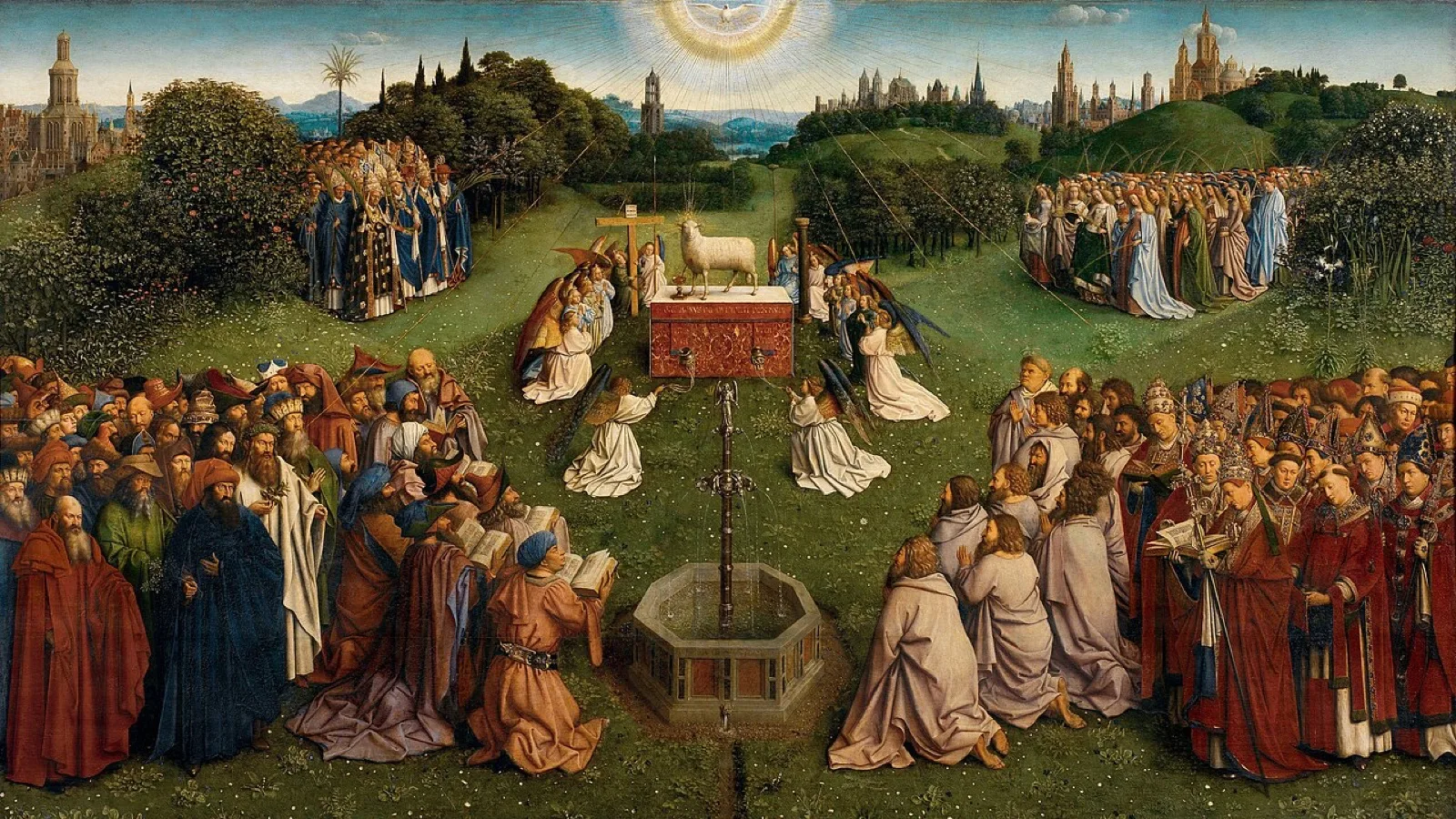 Adoration of the Lamb from the Ghent Altarpiece