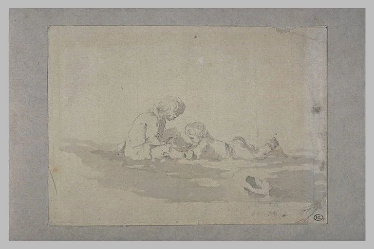 Deux enfants jouant