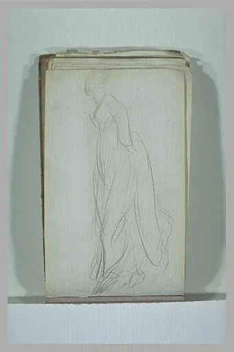 Figure drapée, debout, tournée vers la gauche (No. 1)