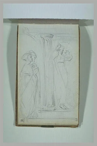 Figures sous un portique