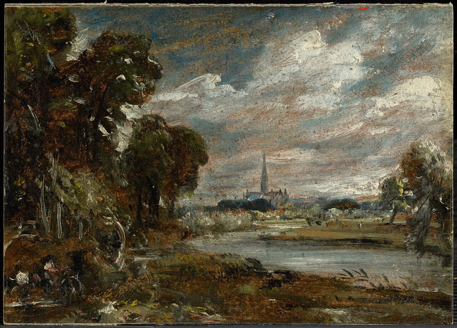 Salisbury Cathedral from the River Nadder