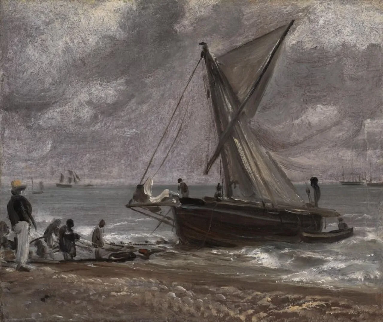 Beaching a Boat, Brighton