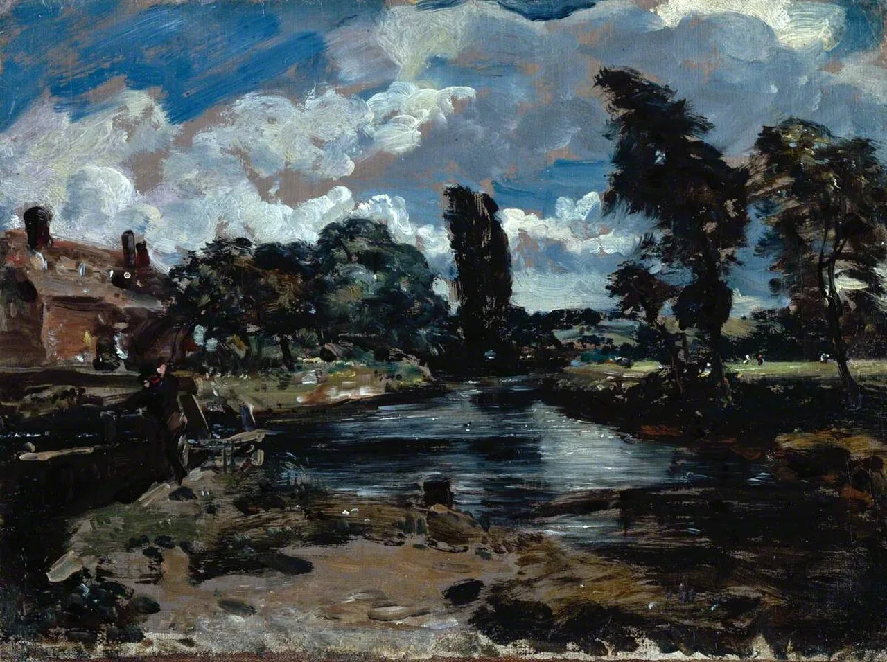 Flatford Mill from a Lock on the Stour (No. 2)