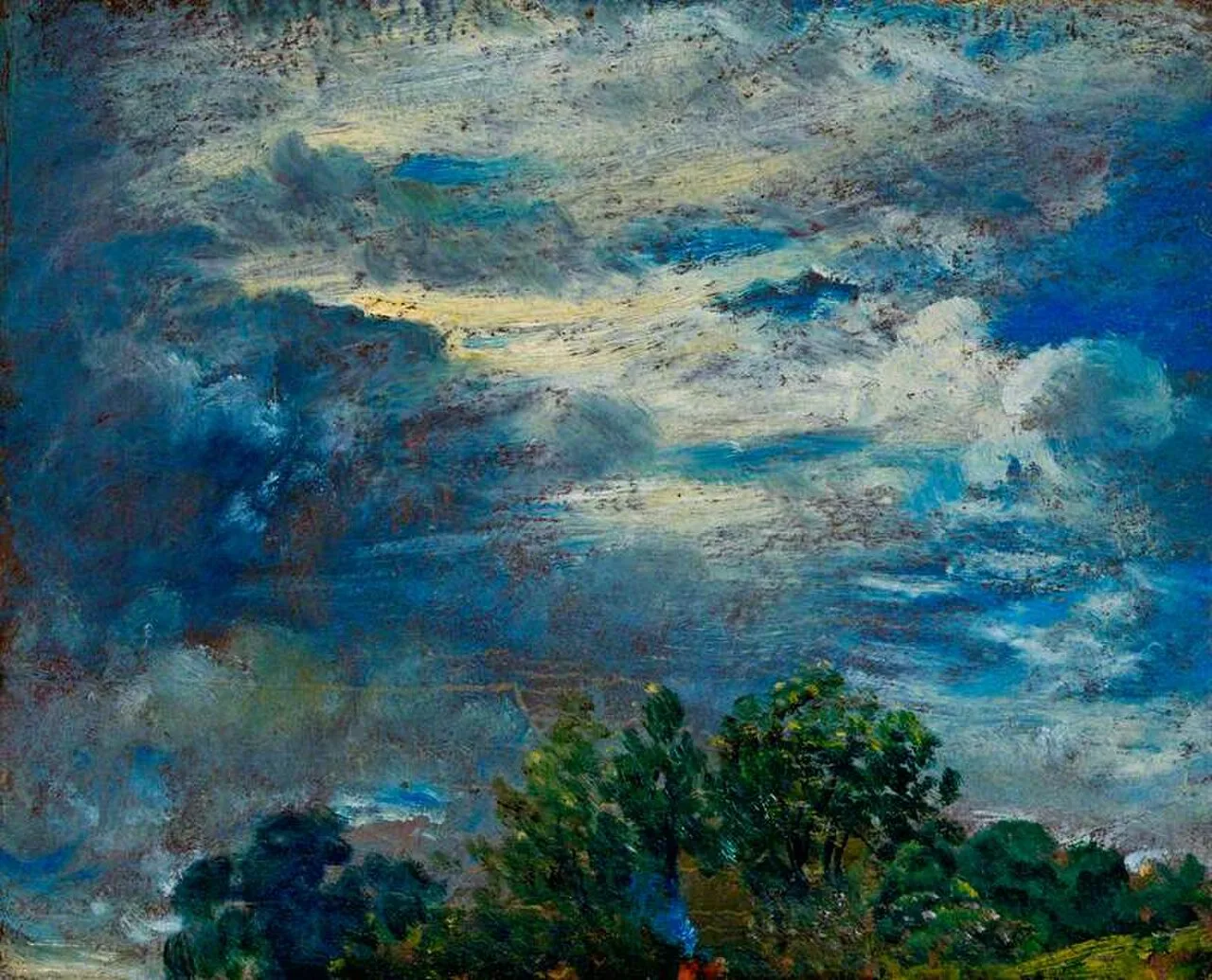 Study of Sky and Trees (No. 3)