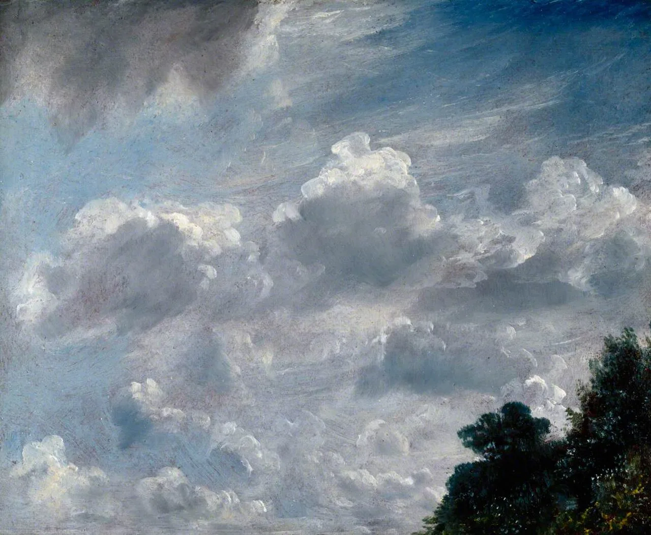 Cloud Study: Hampstead, Tree at Right