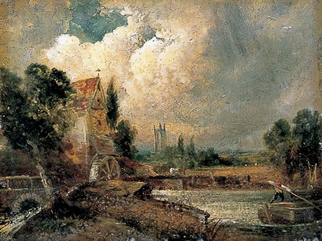 Watermill at Flatford, Kent