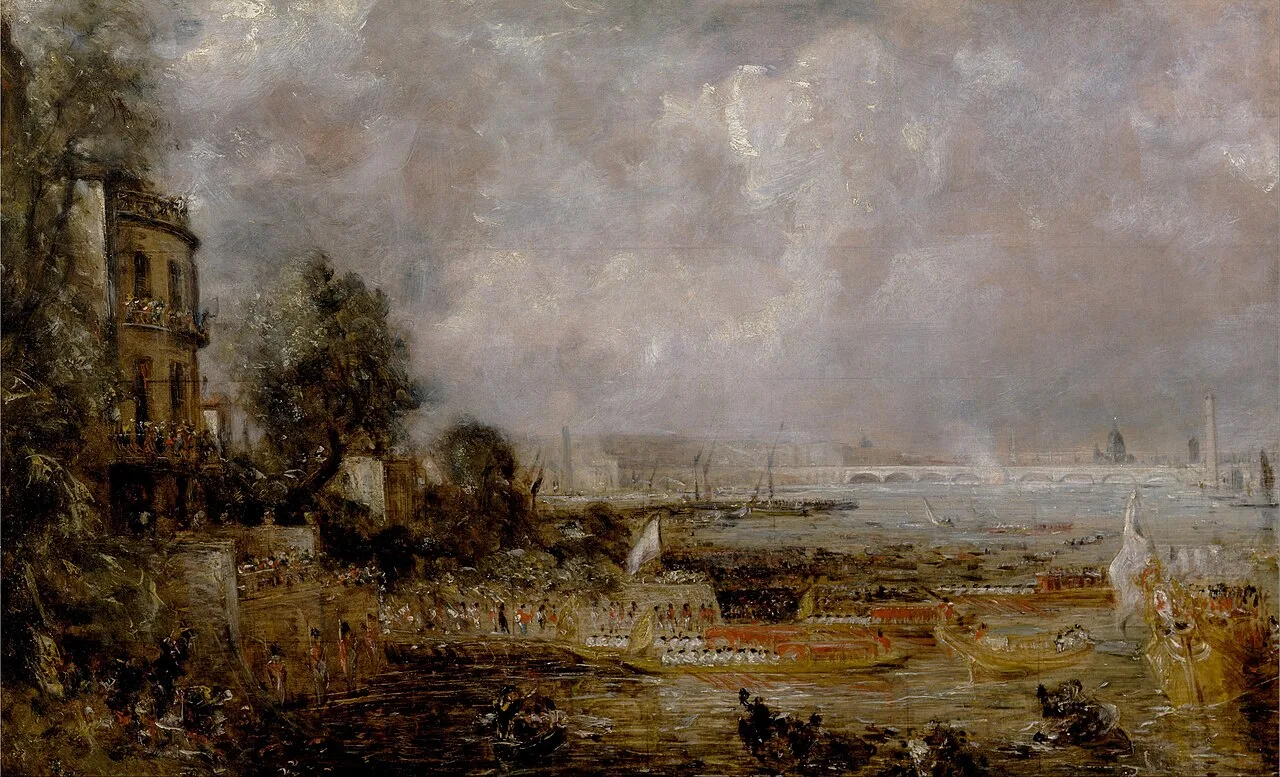 Half-size Sketch for The Opening of Waterloo Bridge (“Whitehall Stairs, June 18, ”)