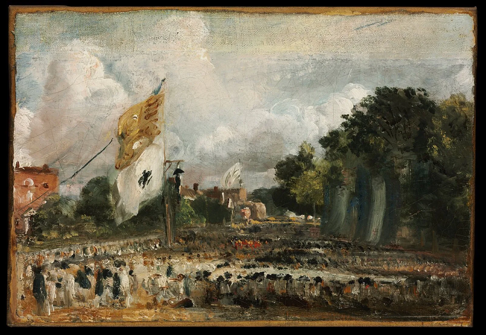 The Celebration in East Bergholt of the Peace of Concluded in Paris between France and the Allied Powers