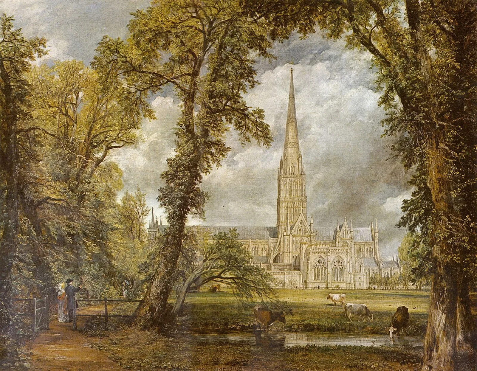 Salisbury Cathedral from the Bishop's Grounds (No. 2)