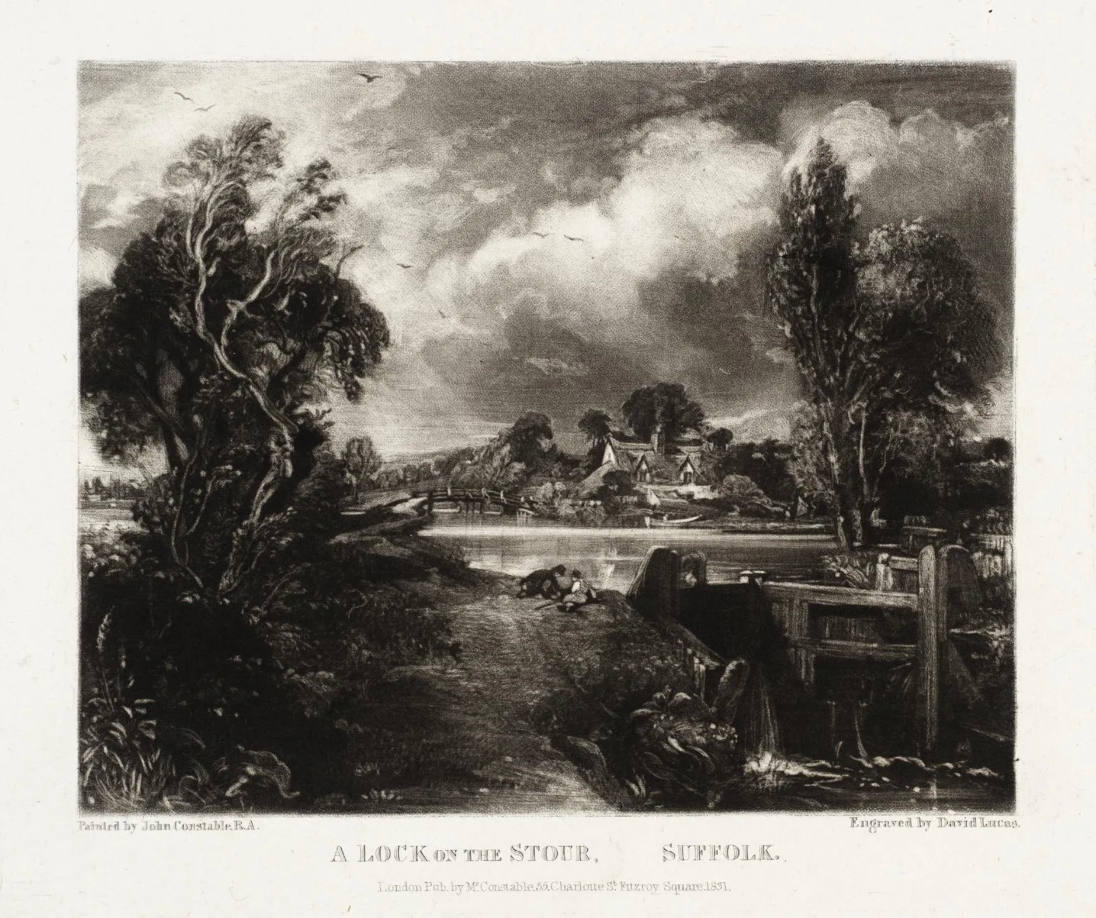 A Lock on the Stour, Suffolk (No. 3)
