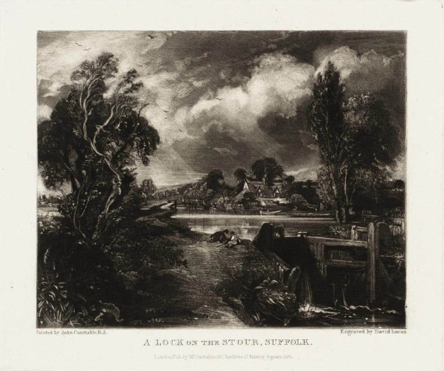 A Lock on the Stour, Suffolk (No. 4)