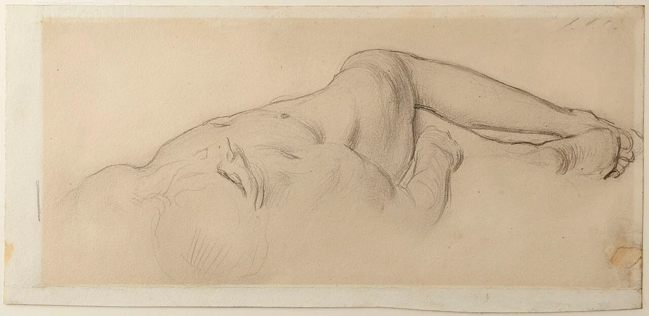 Homme nu couché