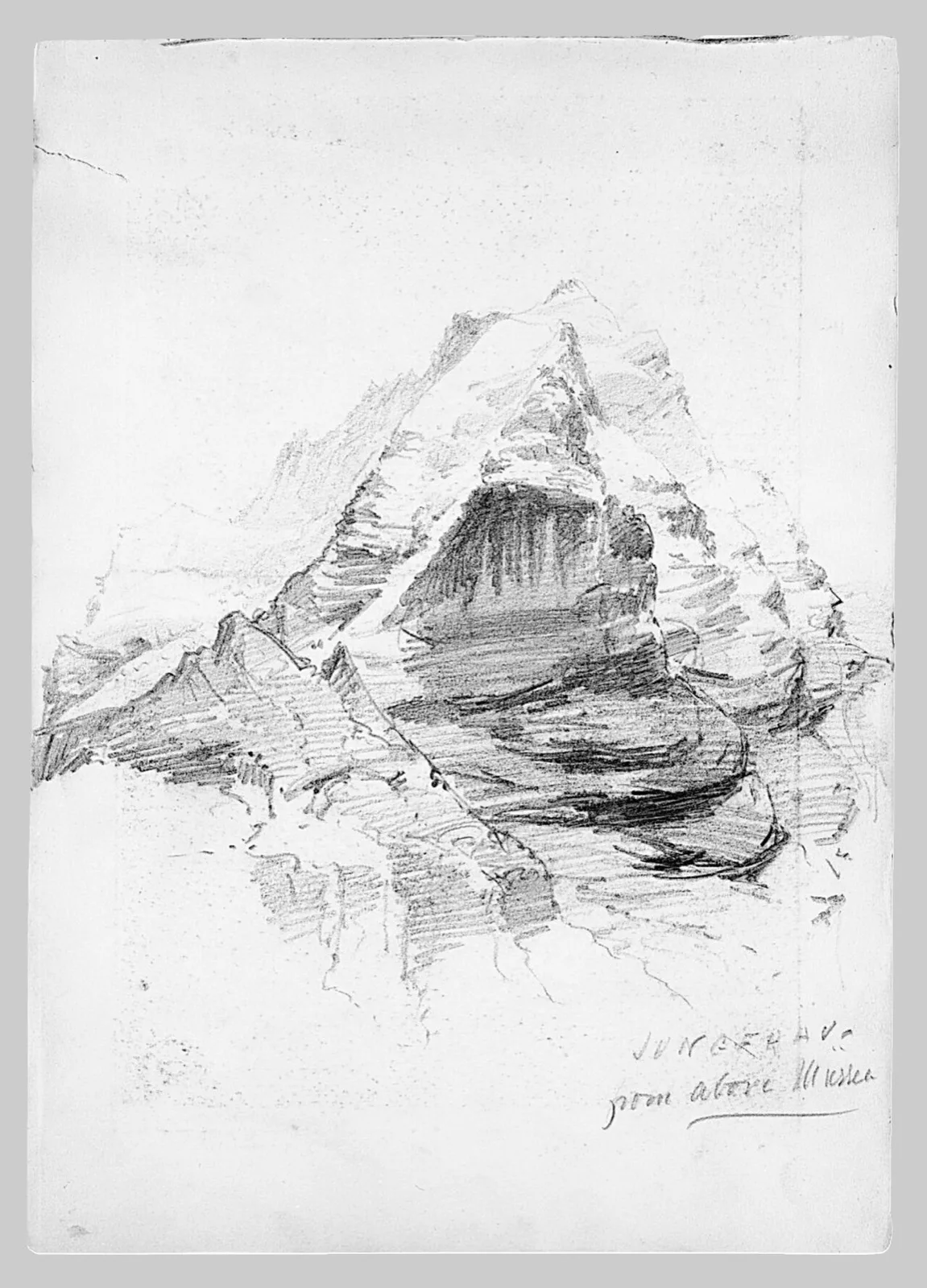 Jungfrau from above Mürren (from "Splendid Mountain Watercolours" Sketchbook)