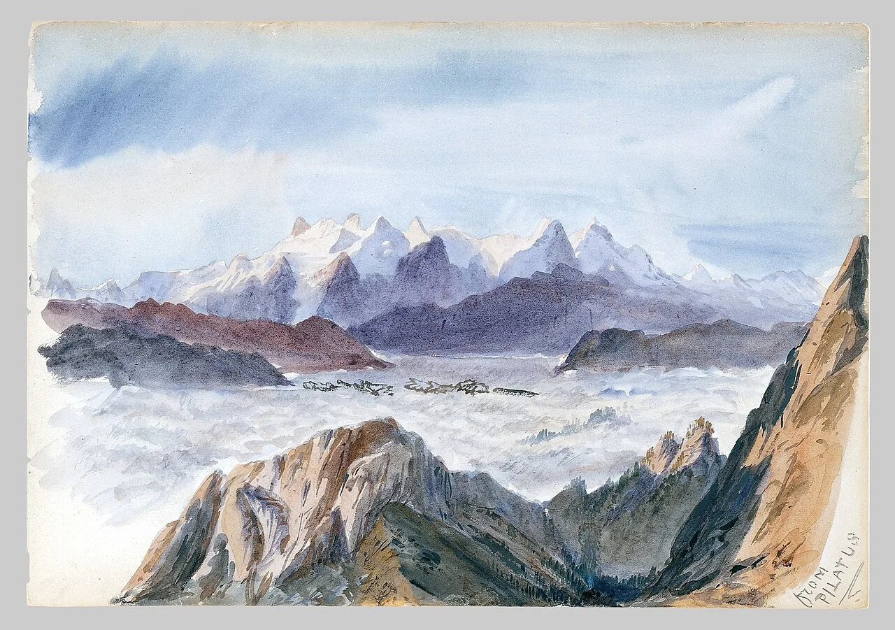 Iselle from Mount Pilatus (from "Splendid Mountain Watercolours" Sketchbook)