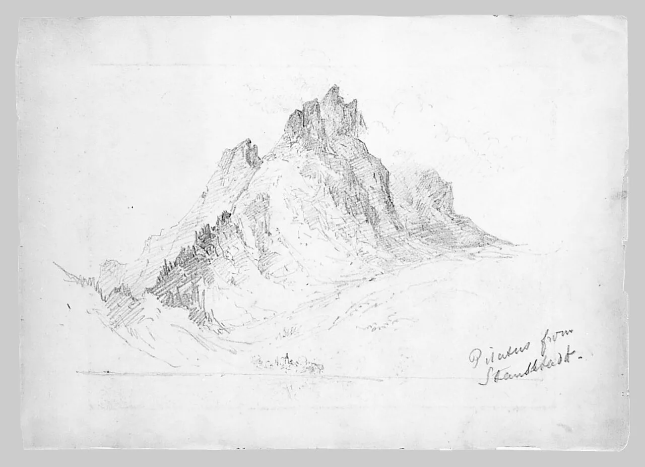 Mount Pilatus, Stansstad (from "Splendid Mountain Watercolours" Sketchbook)