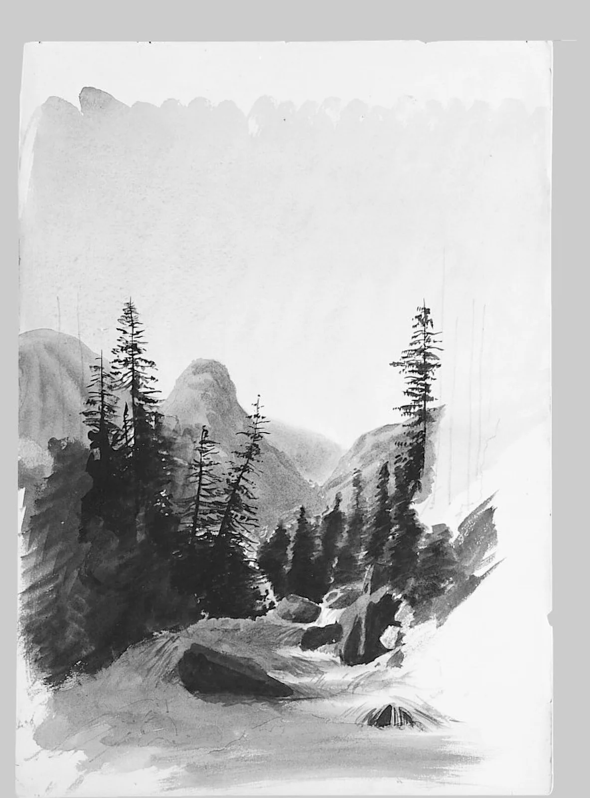 Alpine View, Mürren (from "Splendid Mountain Watercolours" Sketchbook)