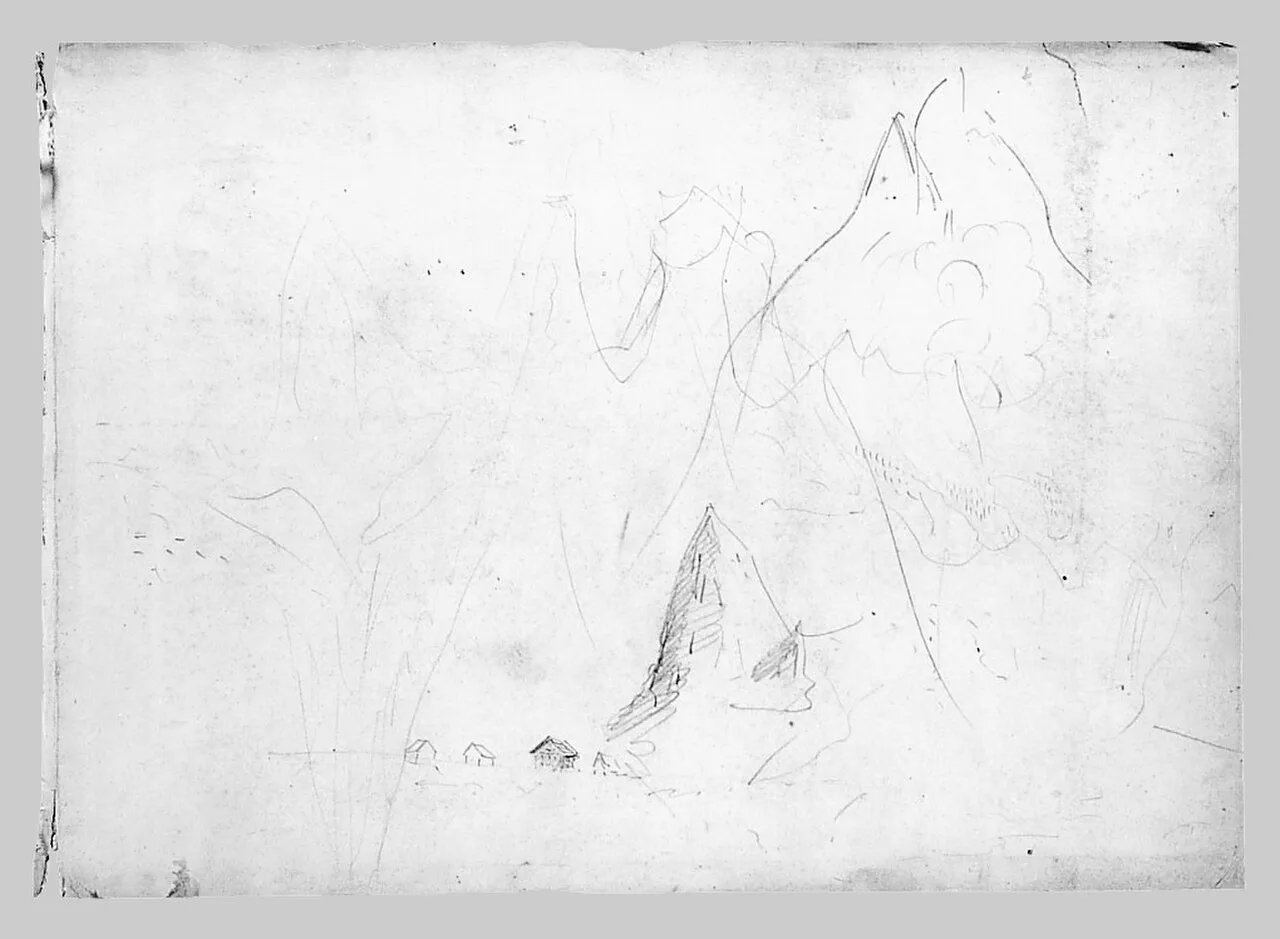 Mountain Sketches (Inside Back Cover of "Splendid Mountain Watercolours" Sketchbook)