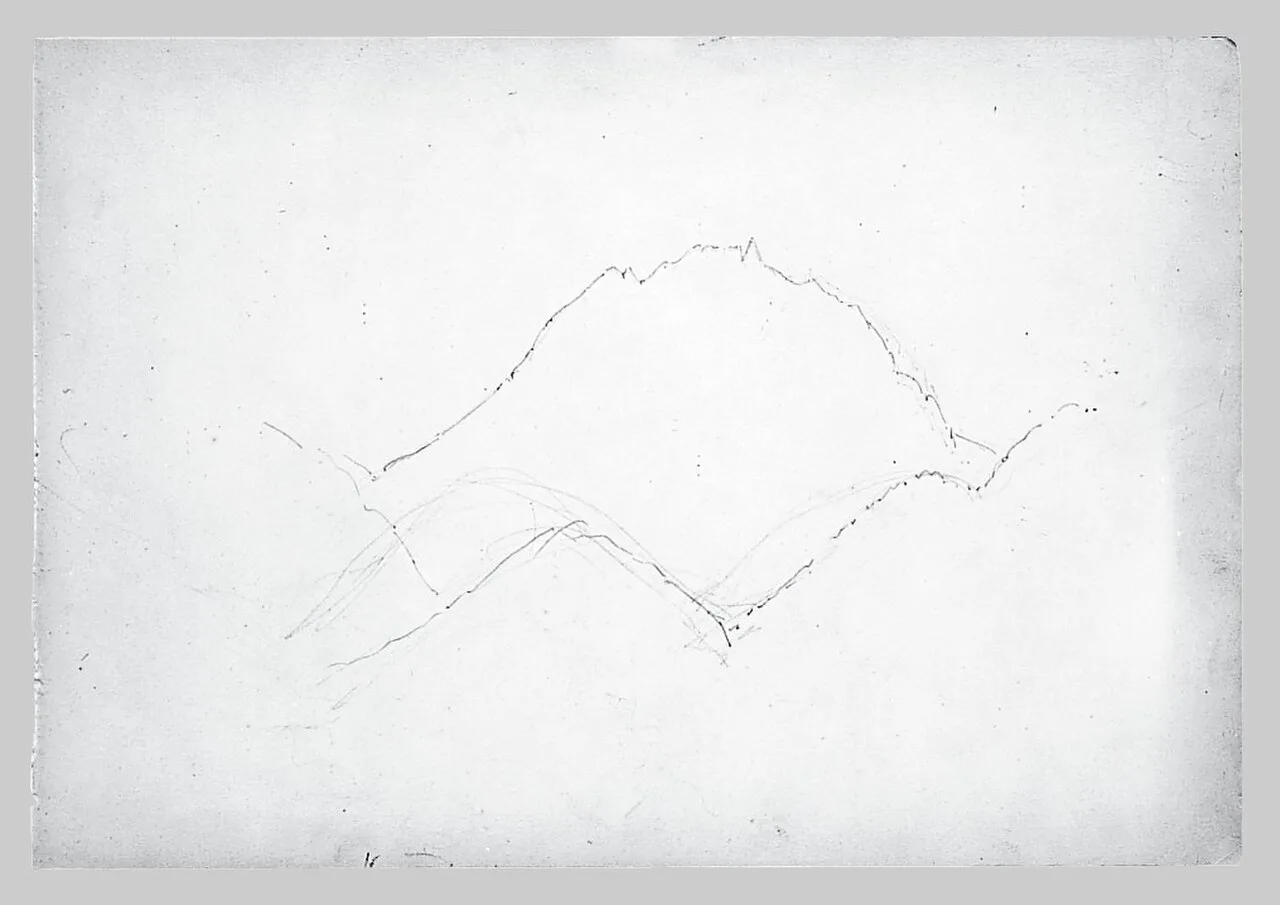 Mountains (from Switzerland Sketchbook) (No. 1)