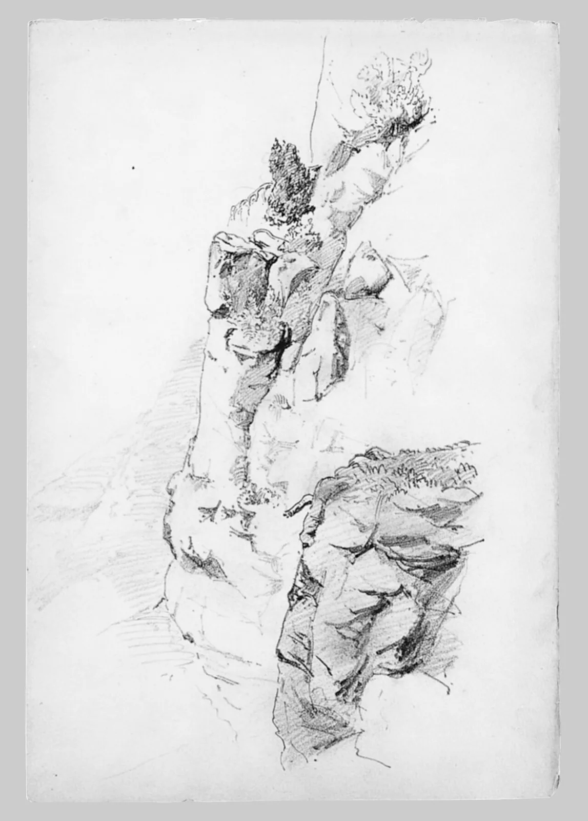 Rocks and Cliffs (from Switzerland Sketchbook)