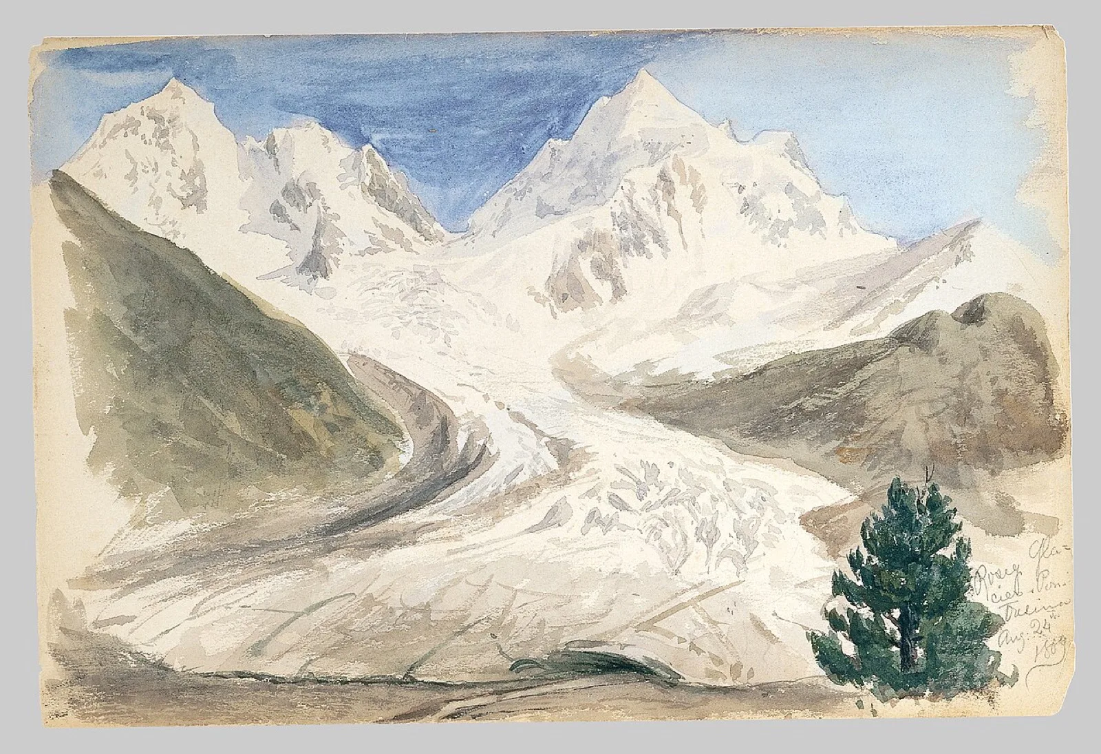 Roseg Glacier, Pontresina (from Switzerland Sketchbook)