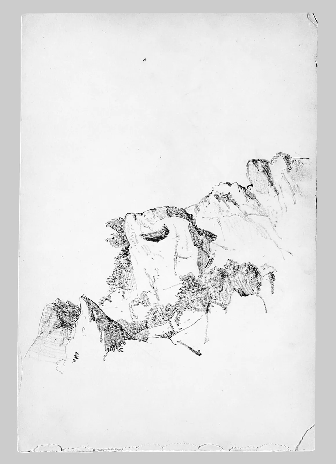 Rocky Cliff (from Switzerland Sketchbook)