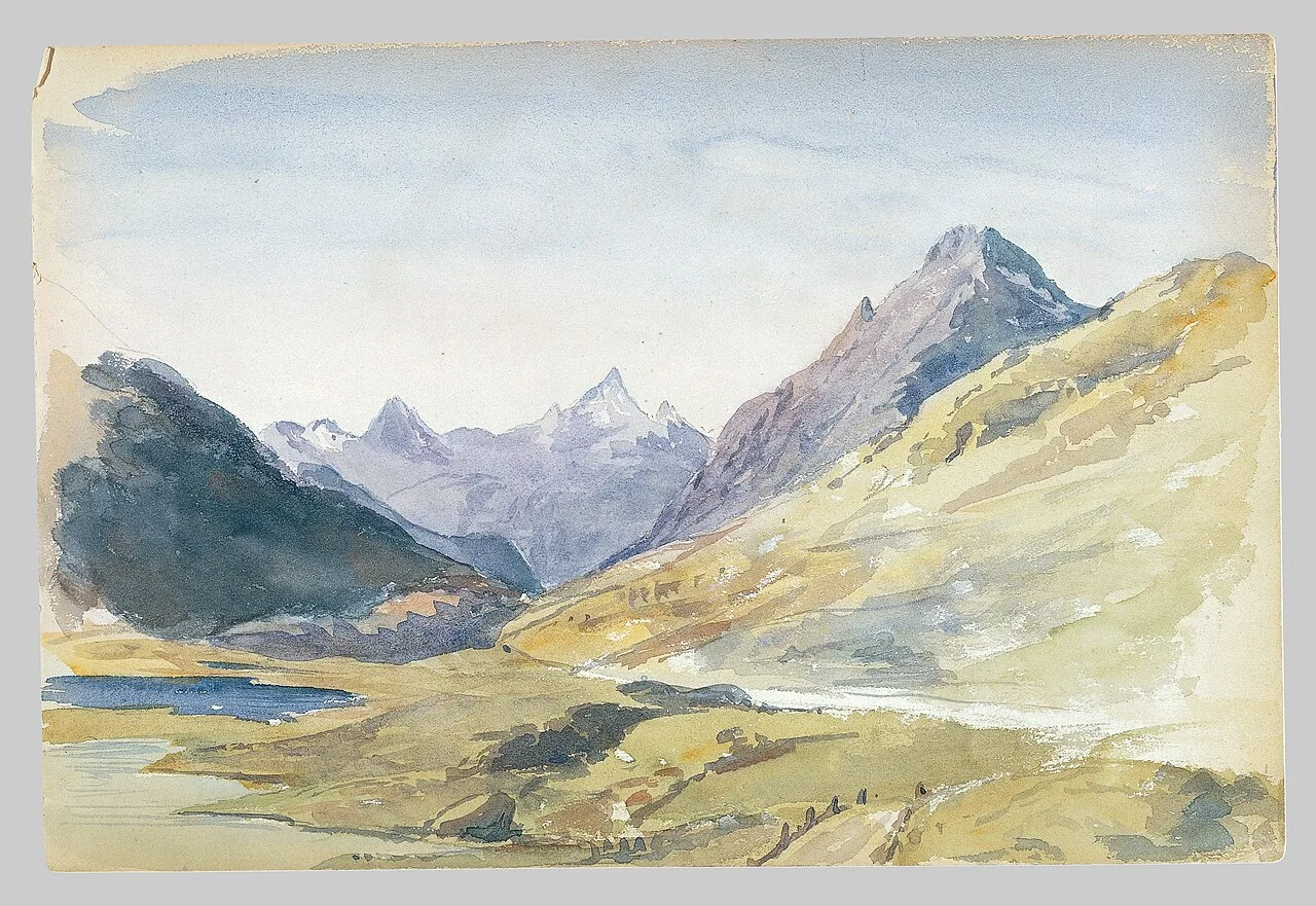 Summit of Bernina Pass (from Switzerland Sketchbook)