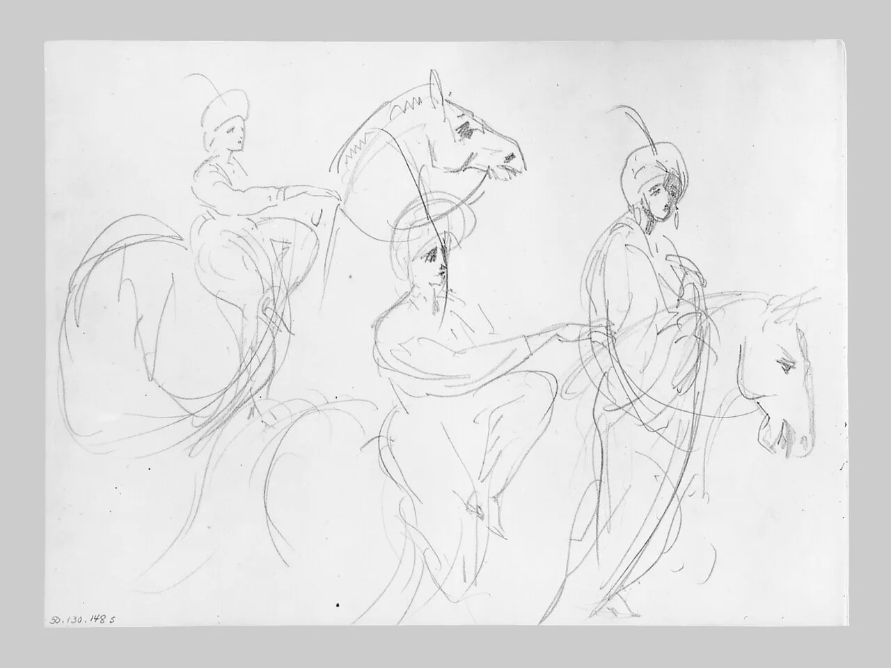 Figure of Horseback (from Switzerland Sketchbook)
