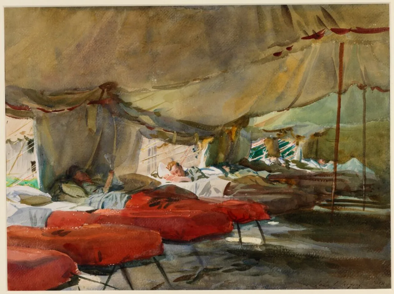Interior of a Hospital Tent