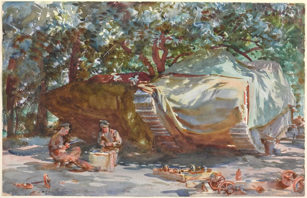 Camouflaged Tanks, Berles-au-Bois