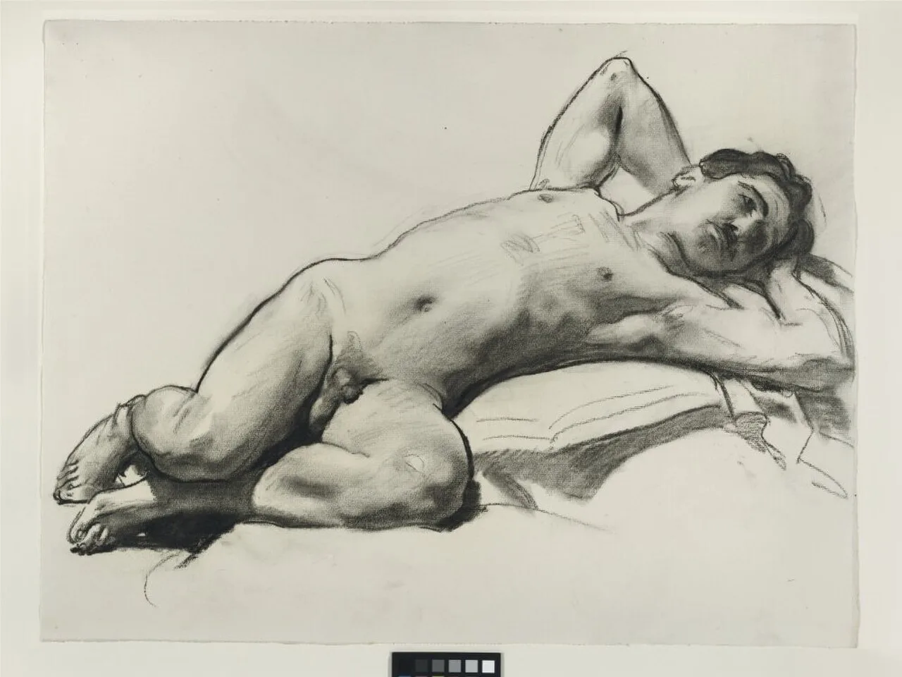 Reclining Male Nude (Nicola D'Inverno)