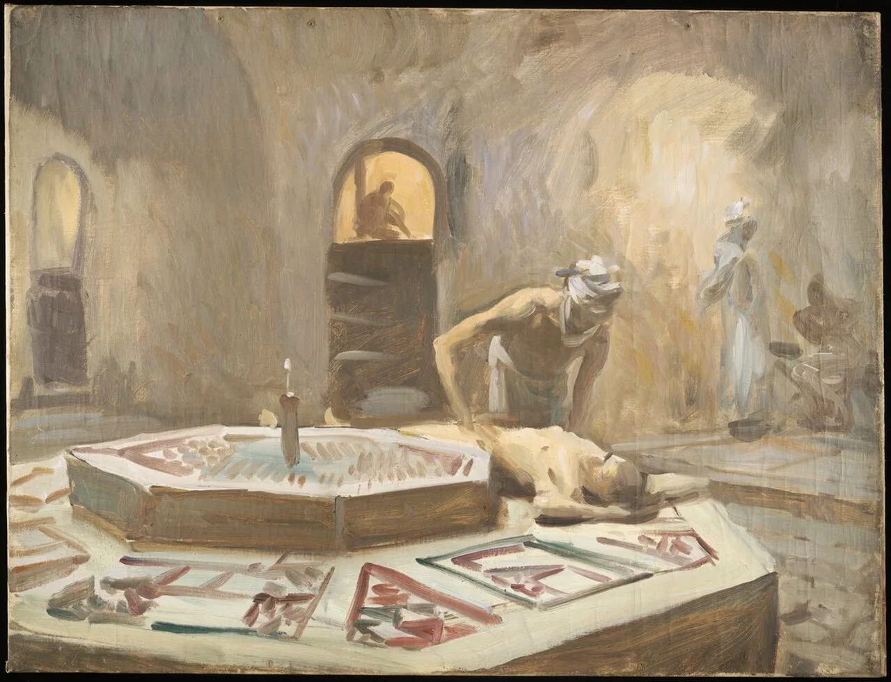Massage in a Bath House