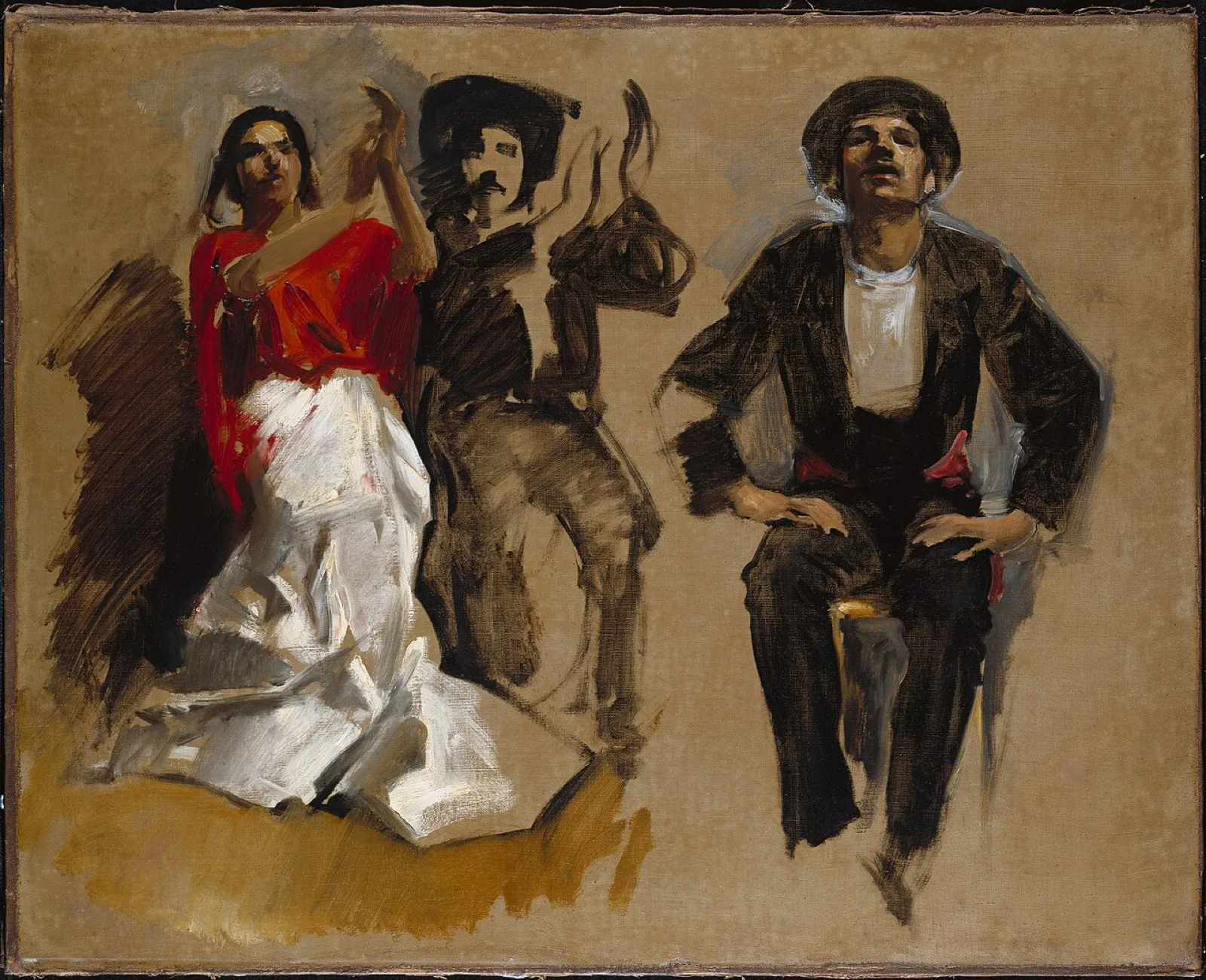 Study for Seated Figures for "El Jaleo"