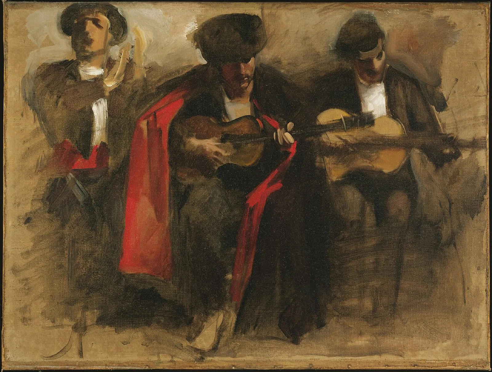 Study for Seated Musicians for "El Jaleo"