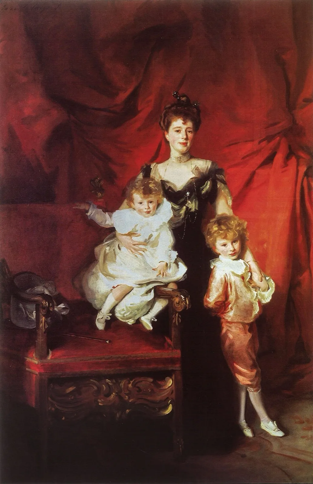 Mrs. Cazalet and Children Edward and Victor