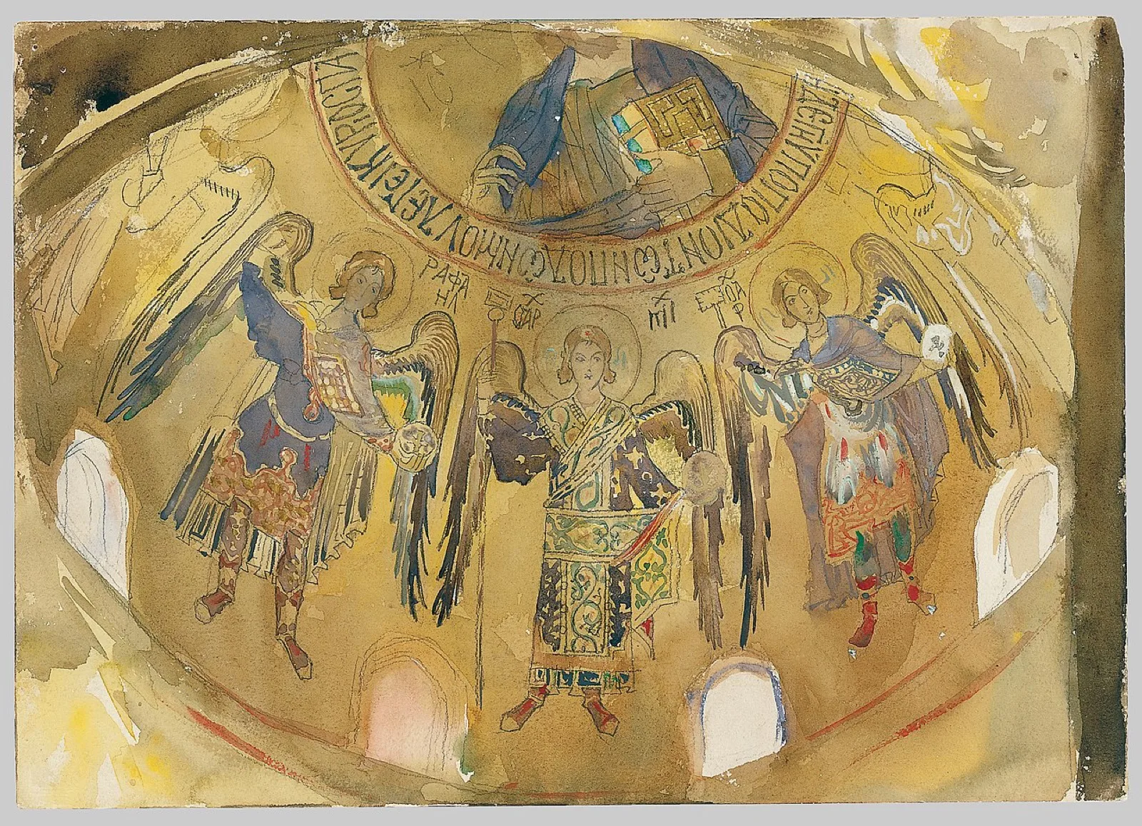 Angels, Mosaic, Palatine Chapel, Palermo