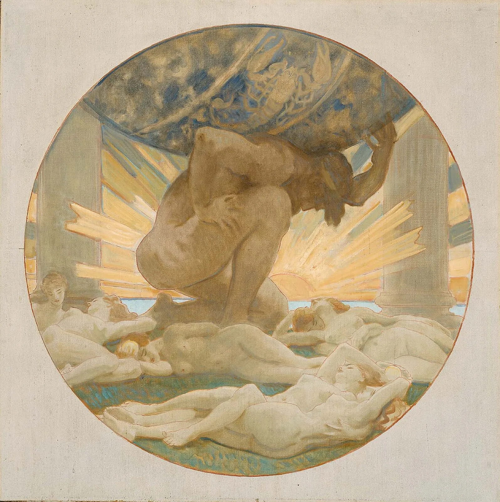 Sketch for Atlas and the Hesperides