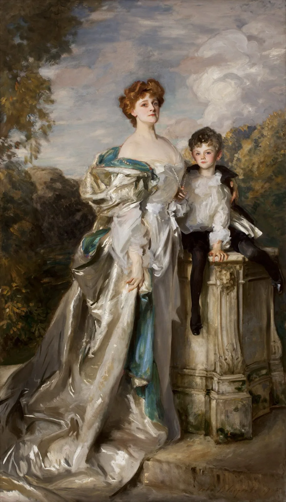 Portrait of Lady Warwick and her Son