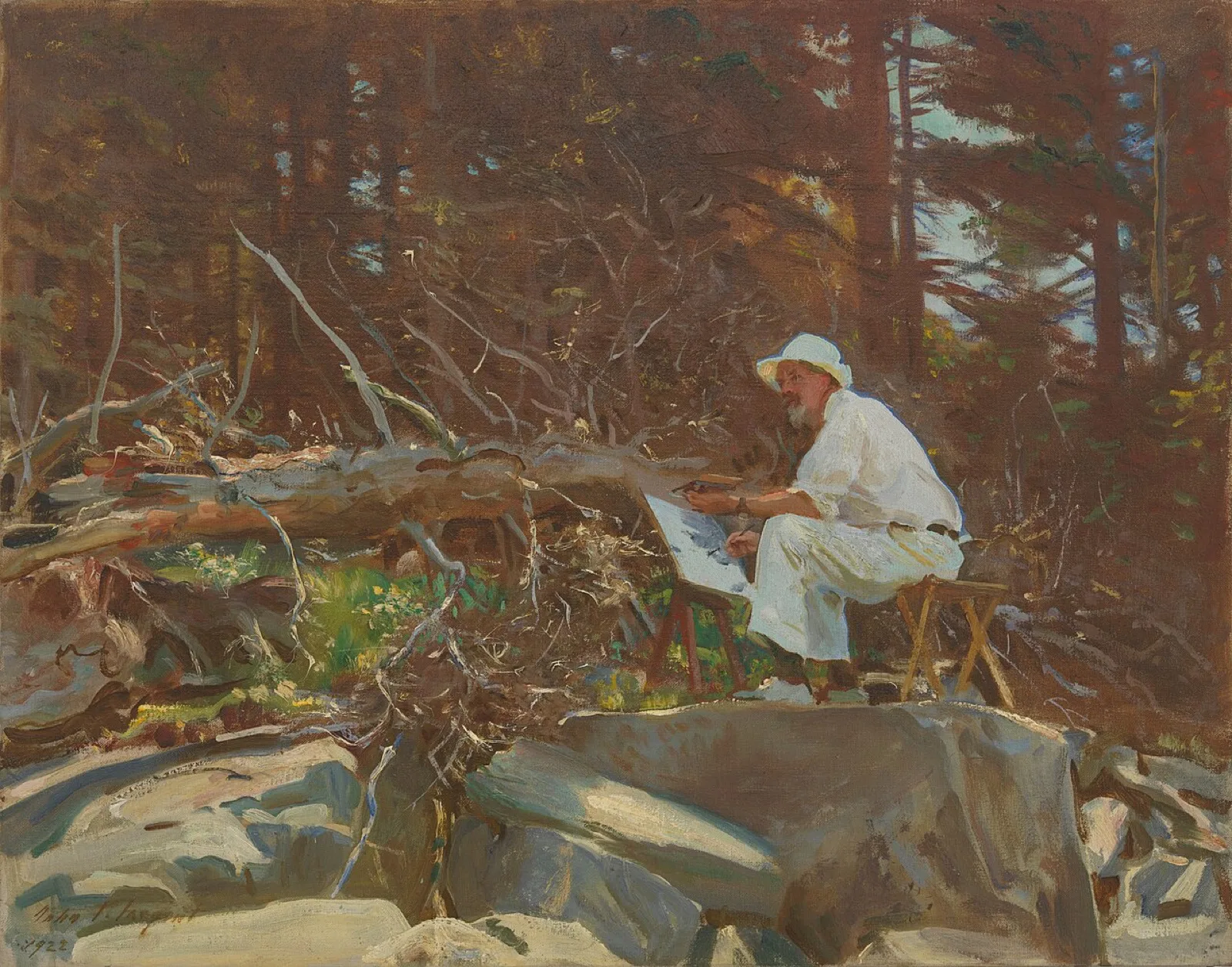 The Artist Sketching