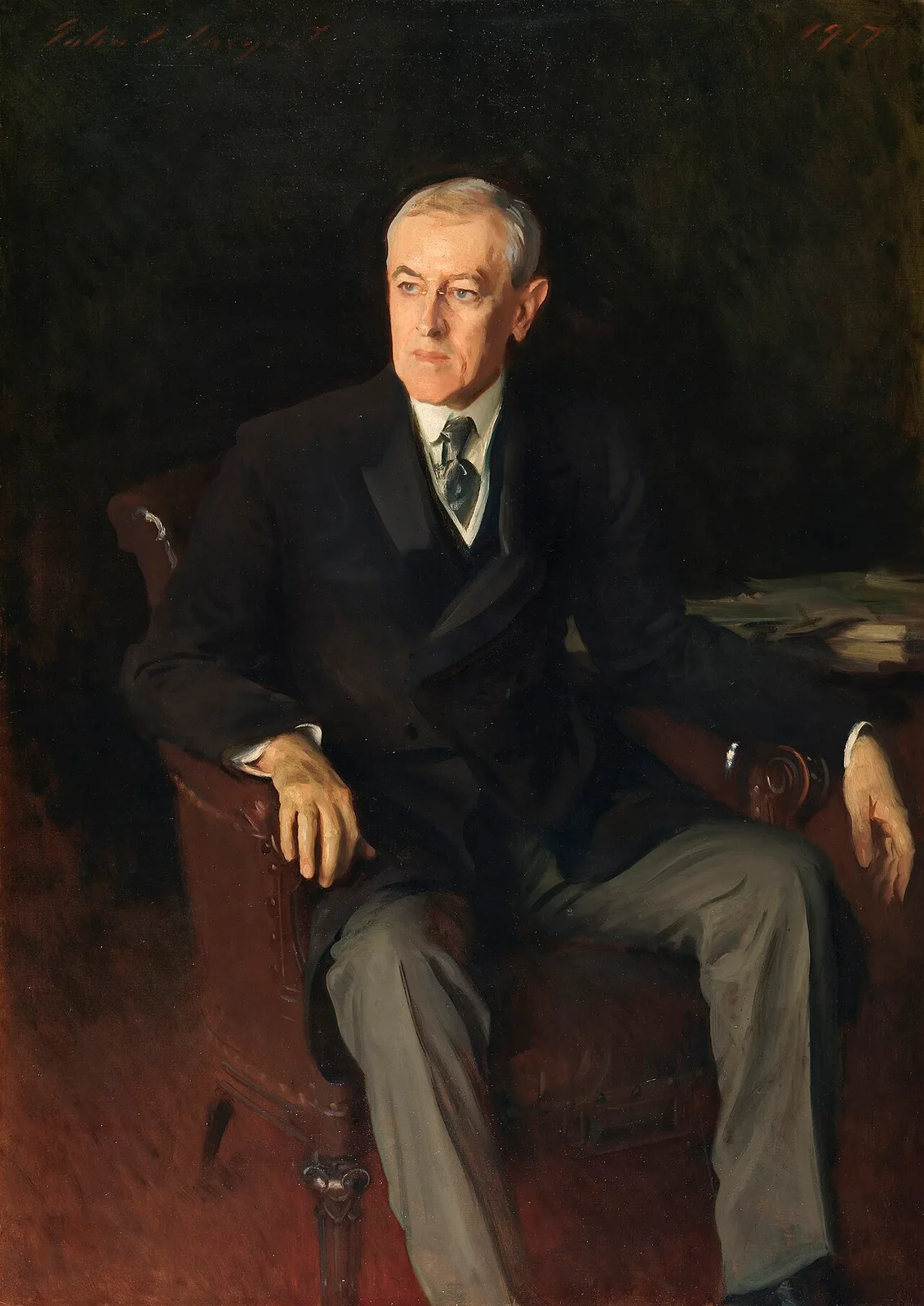 Portrait of Woodrow Wilson, American President