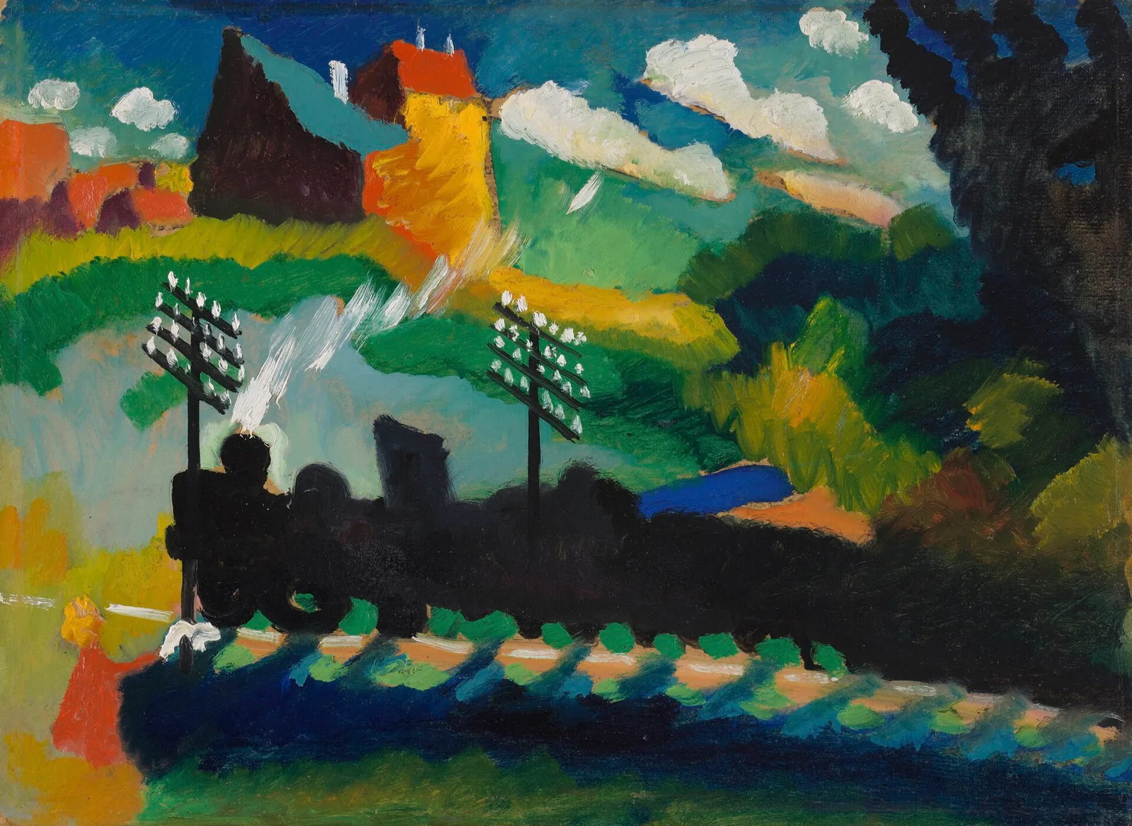 Murnau View With Railway And Castle