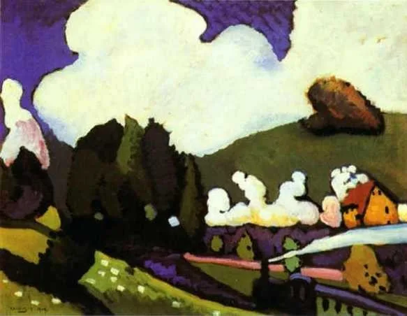Landscape near Murnau with a Locomotive