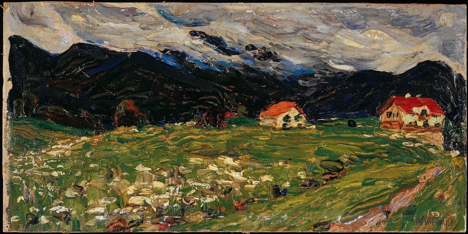 Kochel, Landscape with Two Houses