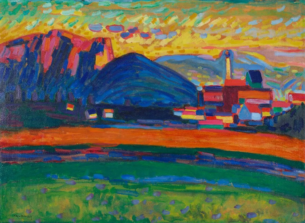 Mountain Landscape with Village I