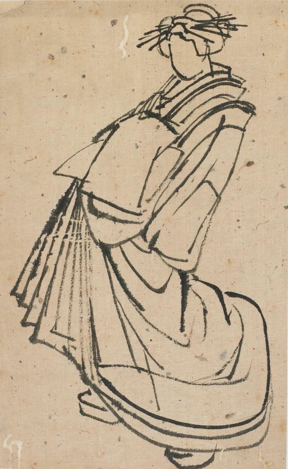 Sketch of a courtesan