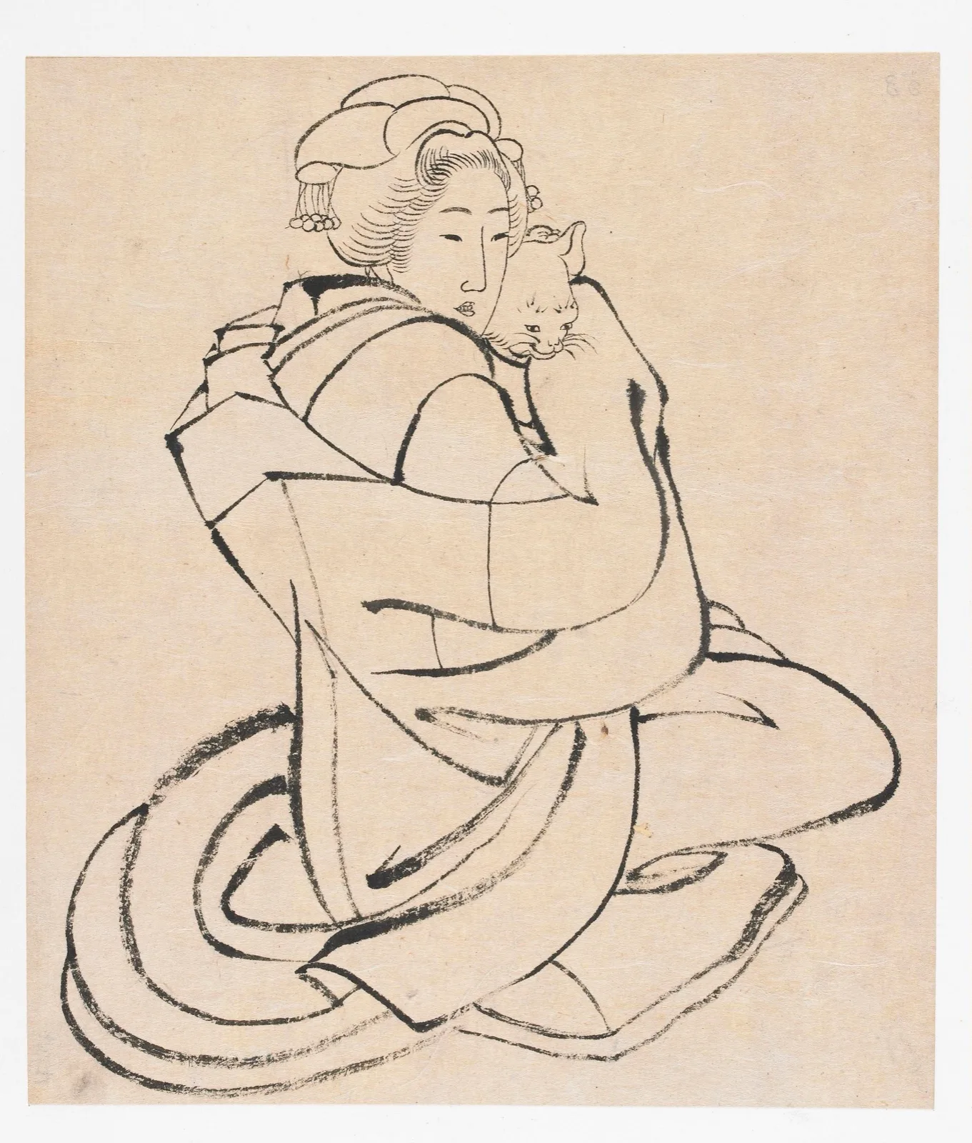 Lady Holding a Cat